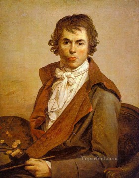 autorretrato cgf Neoclasicismo Jacques Louis David Pinturas al óleo
